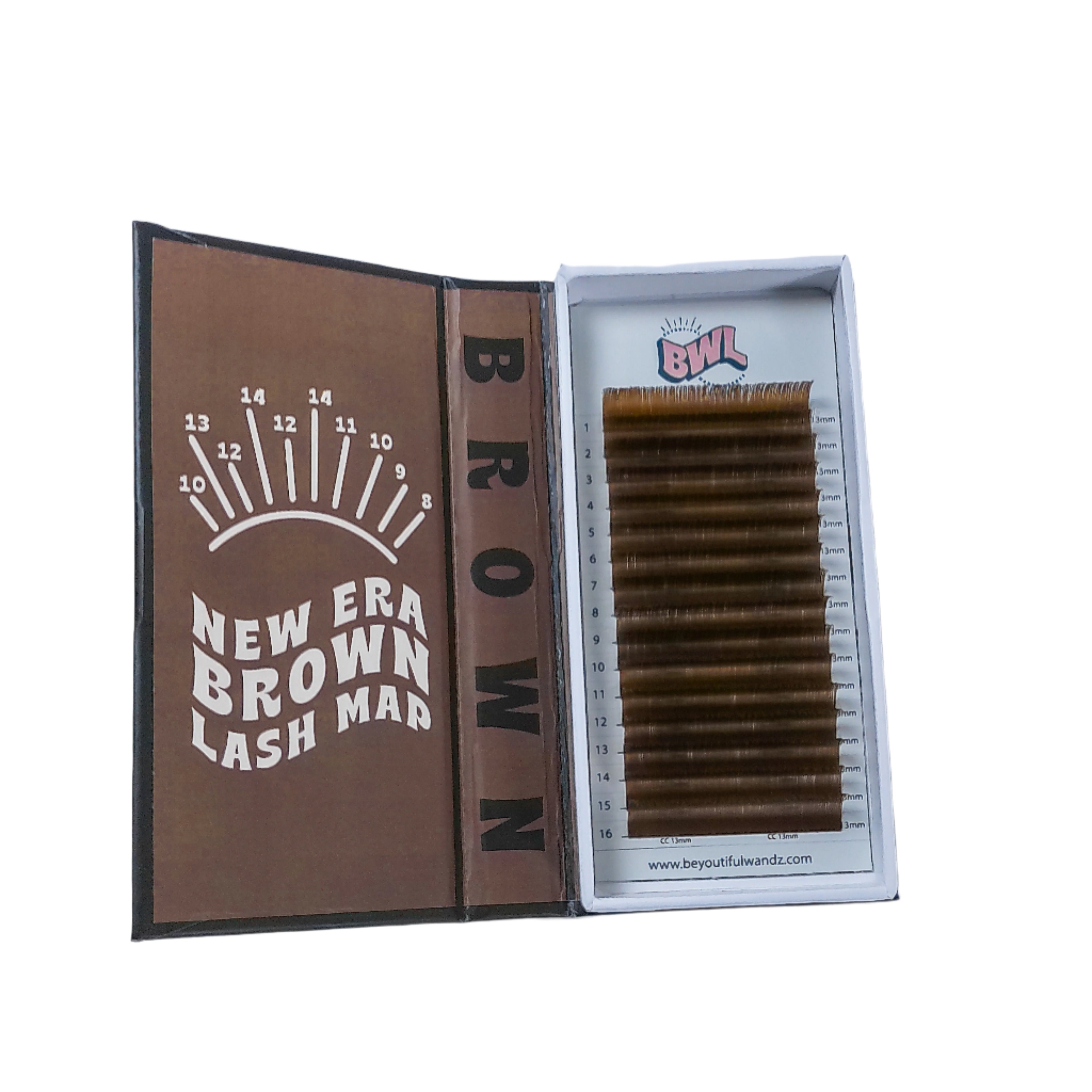 Brown Volume Lash Trays .05 (7-15mm)