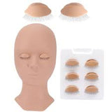 Lash Training Mannequin Head with Replaceable Eyelids